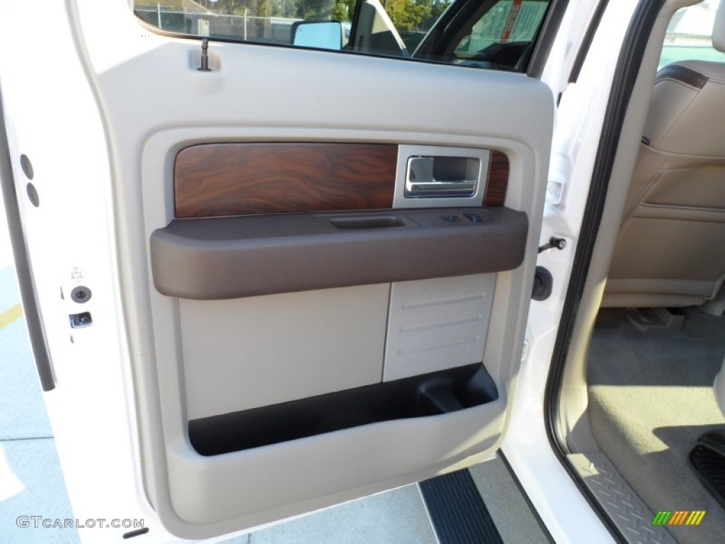 2010 F150 Platinum SuperCrew 4x4 - White Platinum Metallic Tri Coat / Medium Stone Leather/Sienna Brown photo #33