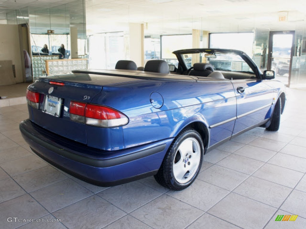 1999 9-3 SE Convertible - Cosmic Blue Metallic / Medium Gray photo #3