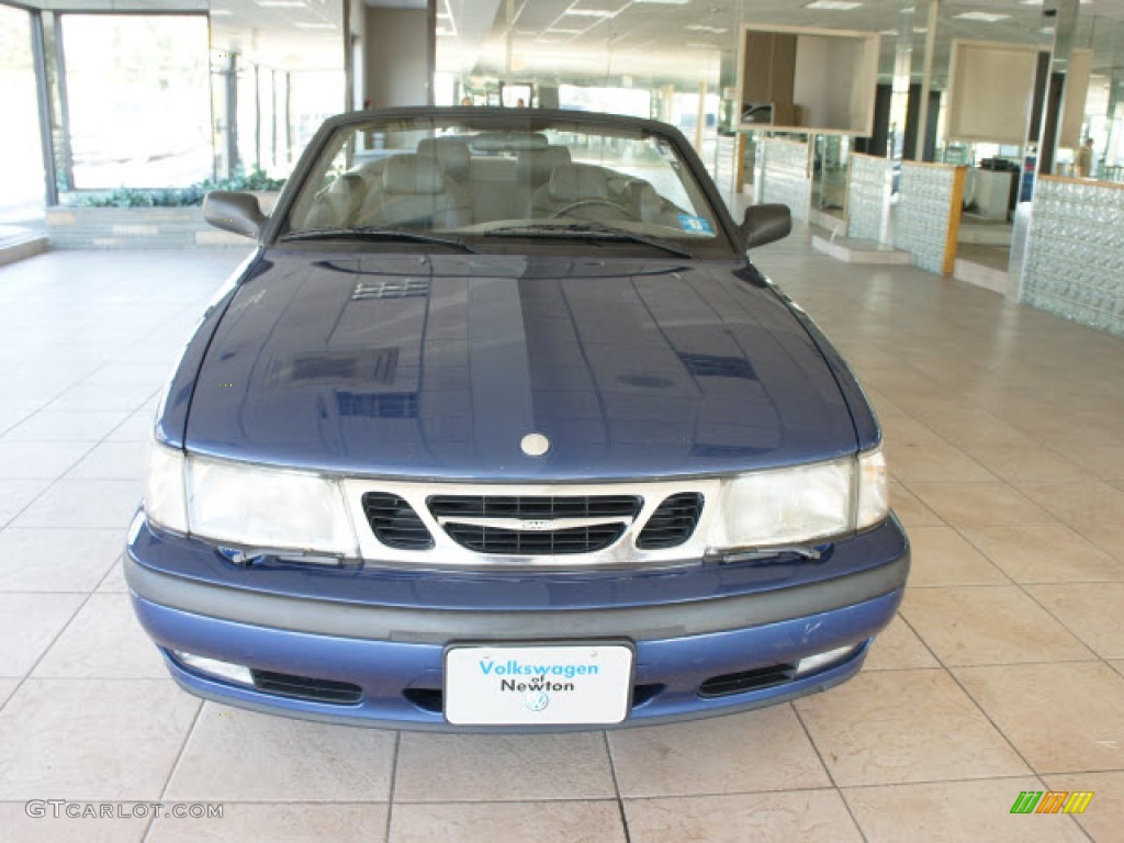 1999 9-3 SE Convertible - Cosmic Blue Metallic / Medium Gray photo #8