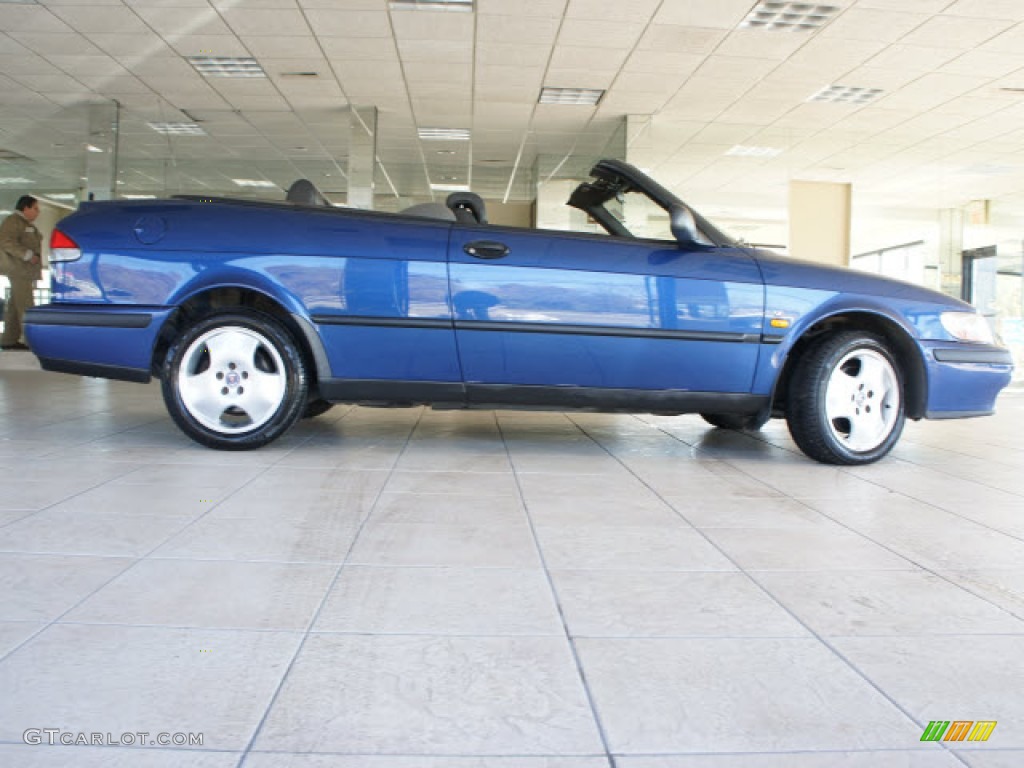 1999 9-3 SE Convertible - Cosmic Blue Metallic / Medium Gray photo #9
