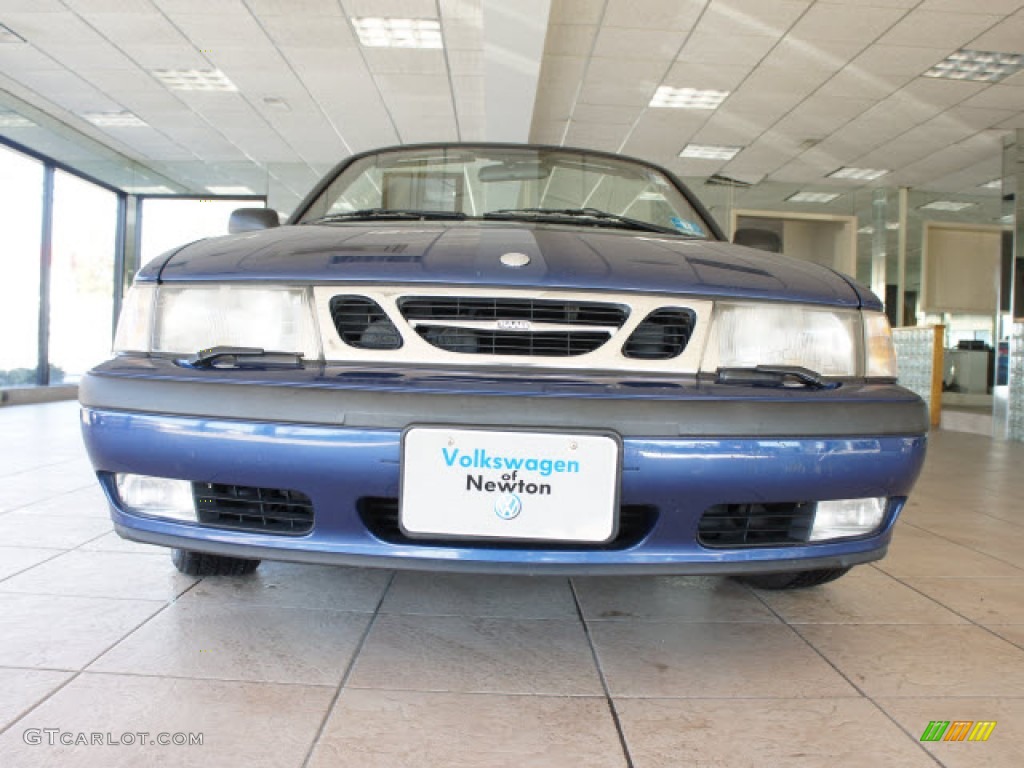1999 9-3 SE Convertible - Cosmic Blue Metallic / Medium Gray photo #11