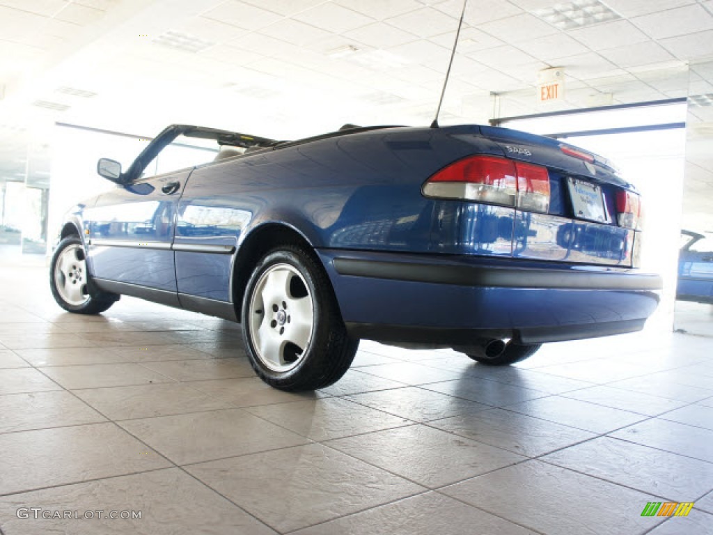1999 9-3 SE Convertible - Cosmic Blue Metallic / Medium Gray photo #14