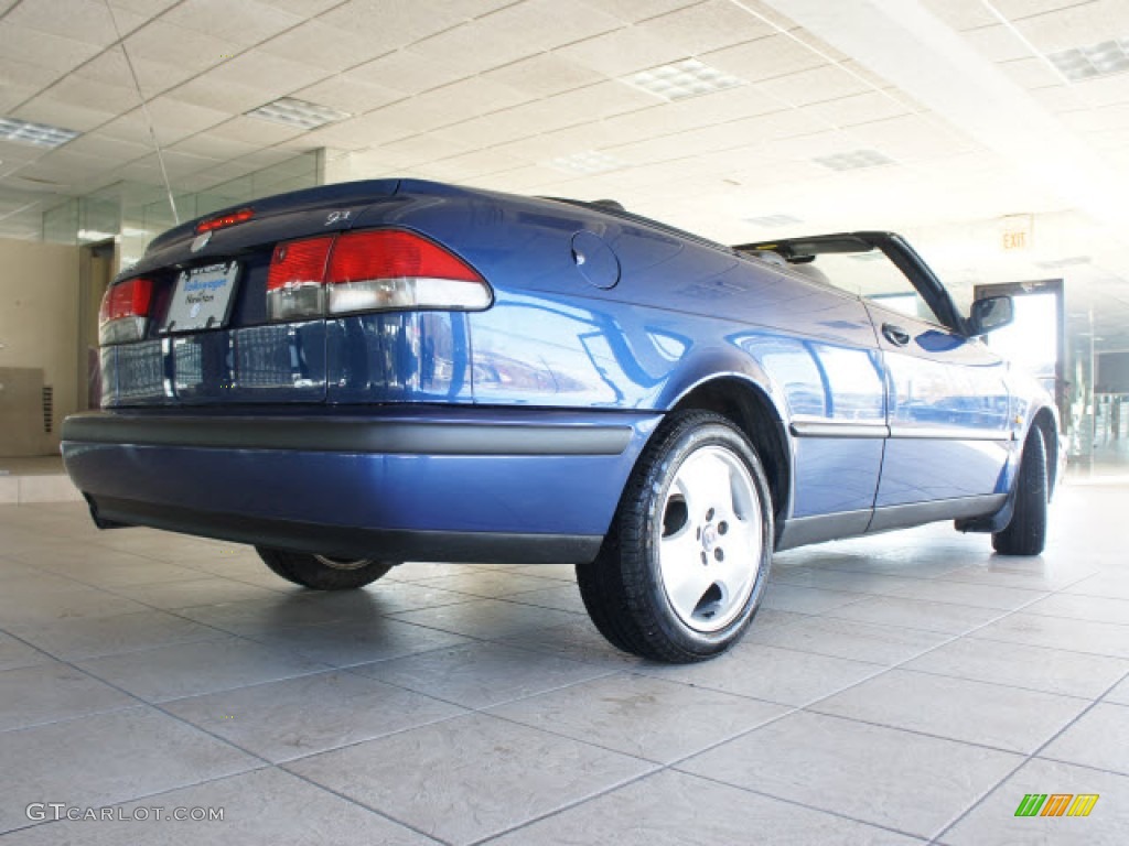 1999 9-3 SE Convertible - Cosmic Blue Metallic / Medium Gray photo #16