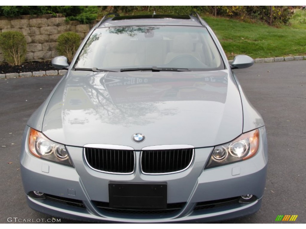 2007 3 Series 328xi Wagon - Arctic Metallic / Cream Beige photo #2