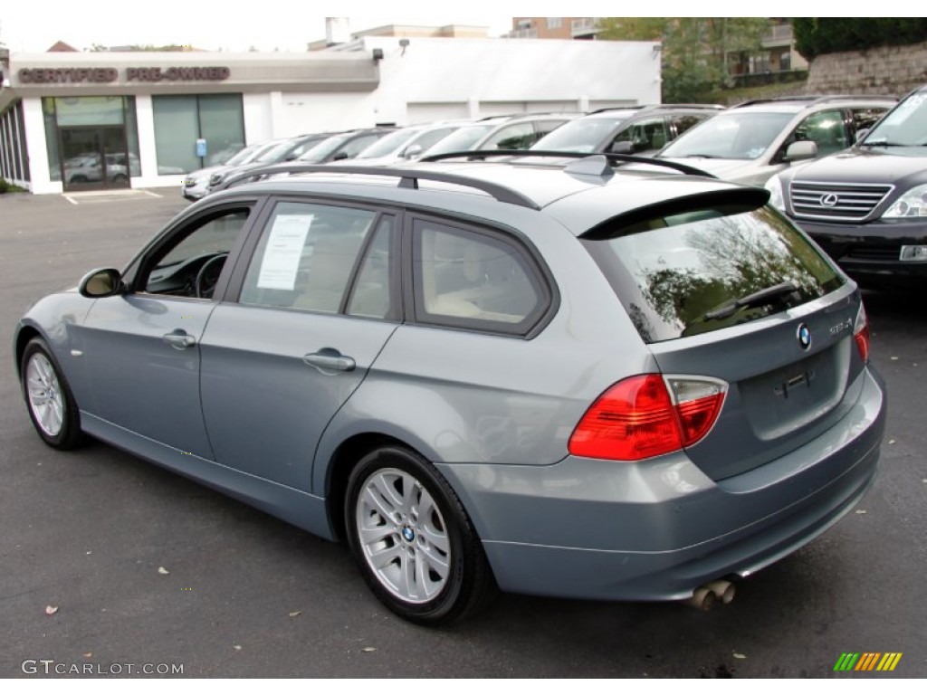 2007 3 Series 328xi Wagon - Arctic Metallic / Cream Beige photo #10