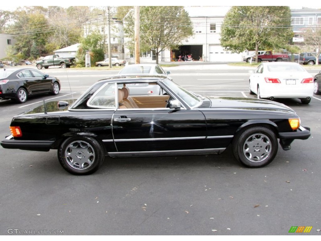 Black 1986 Mercedes-Benz SL Class 560 SL Roadster Exterior Photo #56092703