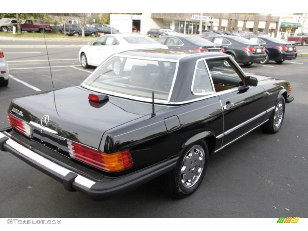 Black 1986 Mercedes-Benz SL Class 560 SL Roadster Exterior Photo #56092715
