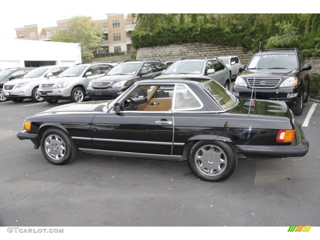 Black 1986 Mercedes-Benz SL Class 560 SL Roadster Exterior Photo #56092733