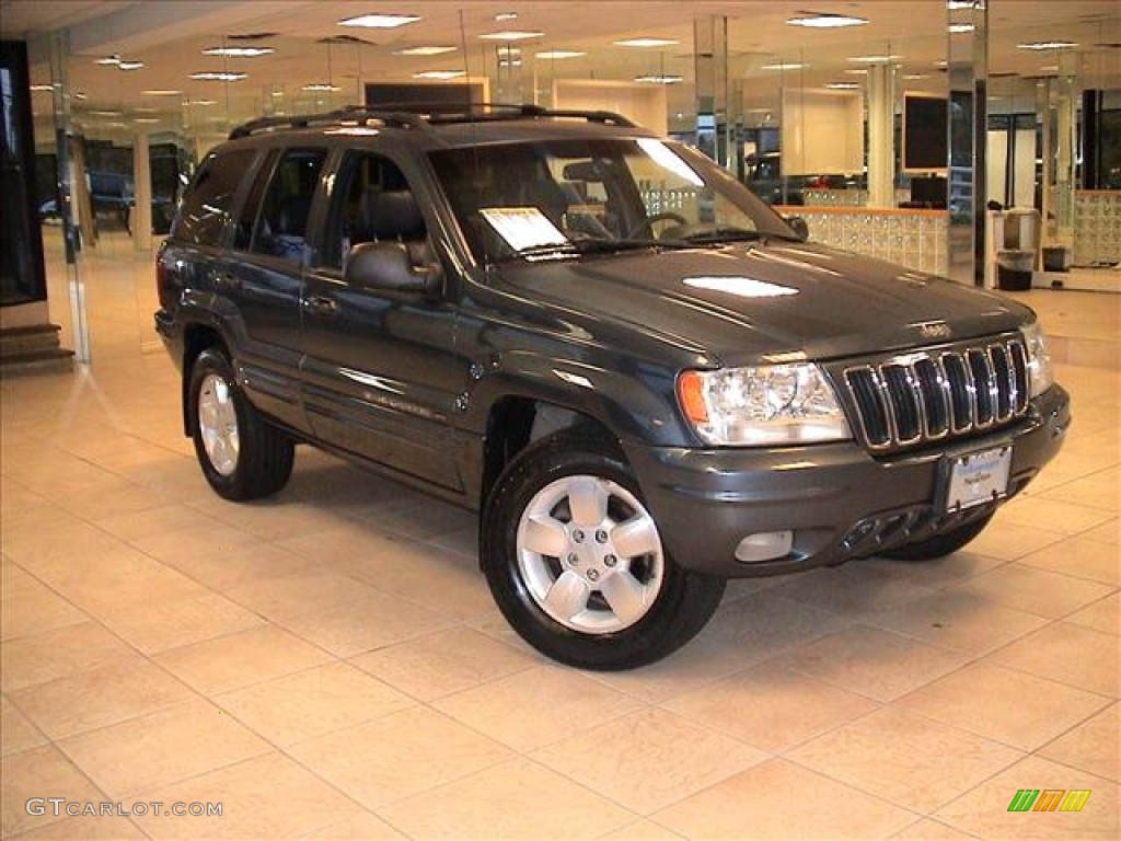 2001 Grand Cherokee Limited 4x4 - Steel Blue Pearl / Agate photo #1