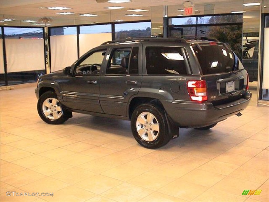 2001 Grand Cherokee Limited 4x4 - Steel Blue Pearl / Agate photo #8