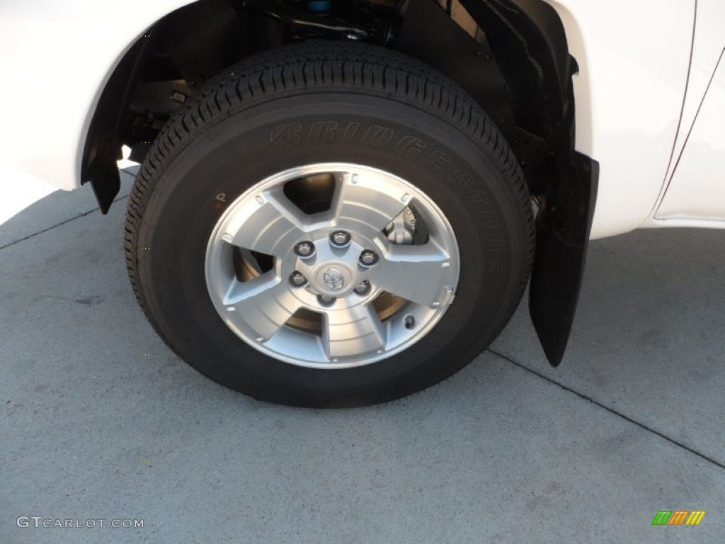 2012 Tacoma V6 TRD Sport Double Cab 4x4 - Super White / Graphite photo #11