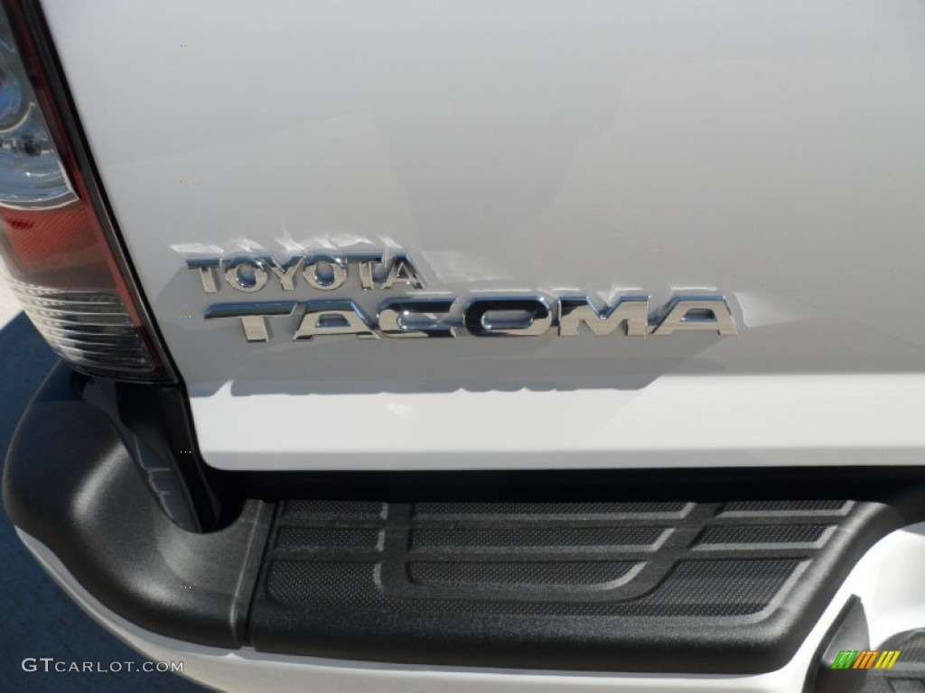 2012 Tacoma V6 TRD Sport Double Cab 4x4 - Super White / Graphite photo #16