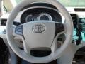 2012 Toyota Sienna Dark Charcoal Interior Steering Wheel Photo