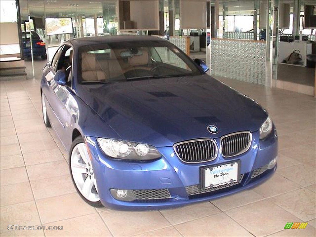 2007 3 Series 335i Convertible - Montego Blue Metallic / Saddle Brown/Black photo #12