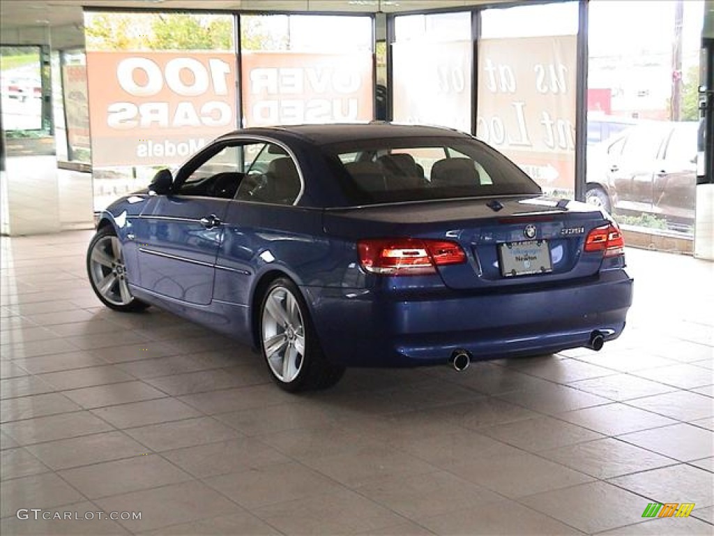 2007 3 Series 335i Convertible - Montego Blue Metallic / Saddle Brown/Black photo #19