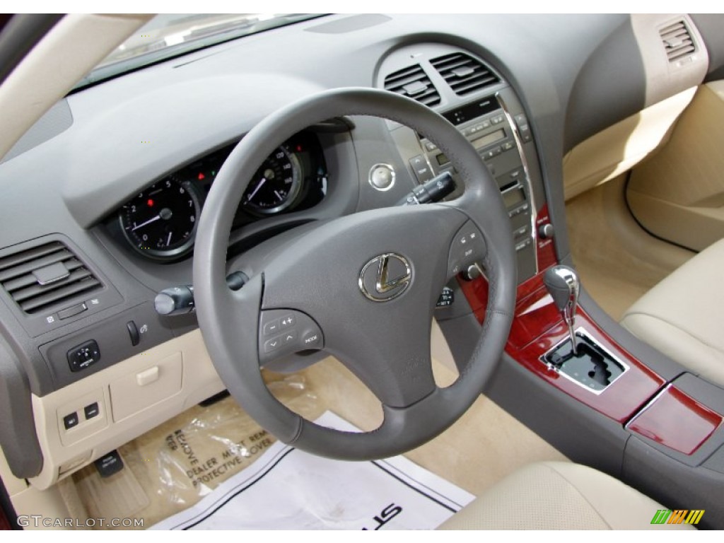 2008 Lexus ES 350 Cashmere Steering Wheel Photo #56094821