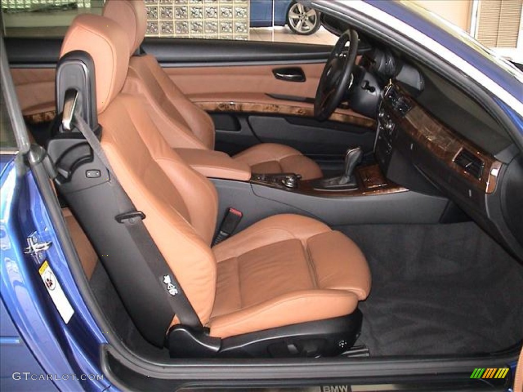 2007 3 Series 335i Convertible - Montego Blue Metallic / Saddle Brown/Black photo #26