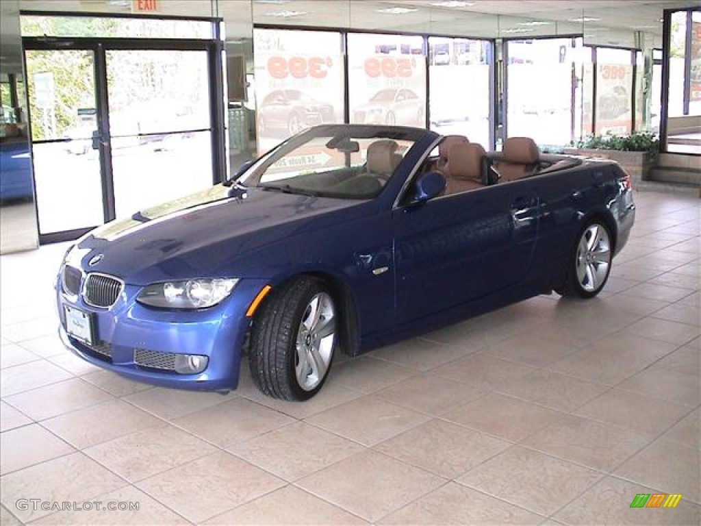 2007 3 Series 335i Convertible - Montego Blue Metallic / Saddle Brown/Black photo #58