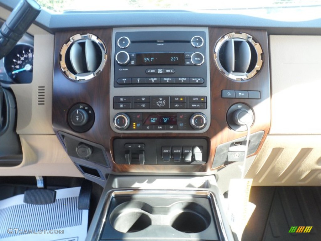 2012 Ford F350 Super Duty Lariat Crew Cab 4x4 Controls Photo #56095707
