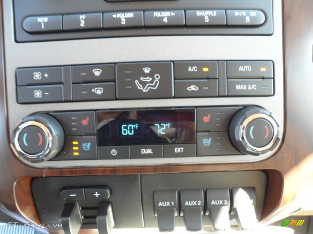 2012 Ford F350 Super Duty Lariat Crew Cab 4x4 Controls Photo #56095727