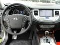 2011 Hyundai Genesis Jet Black Interior Dashboard Photo