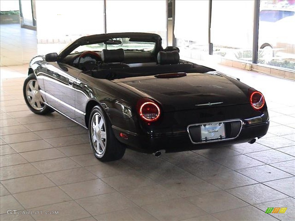 Evening Black 2002 Ford Thunderbird Premium Roadster Exterior Photo #56096465