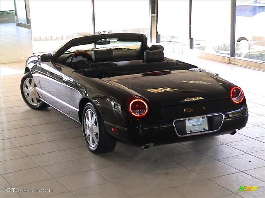 Evening Black 2002 Ford Thunderbird Premium Roadster Exterior Photo #56096831