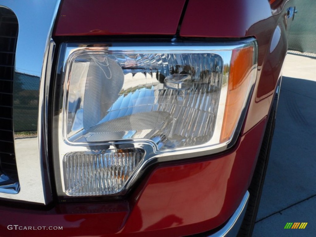 2011 F150 XLT SuperCrew 4x4 - Red Candy Metallic / Steel Gray photo #9