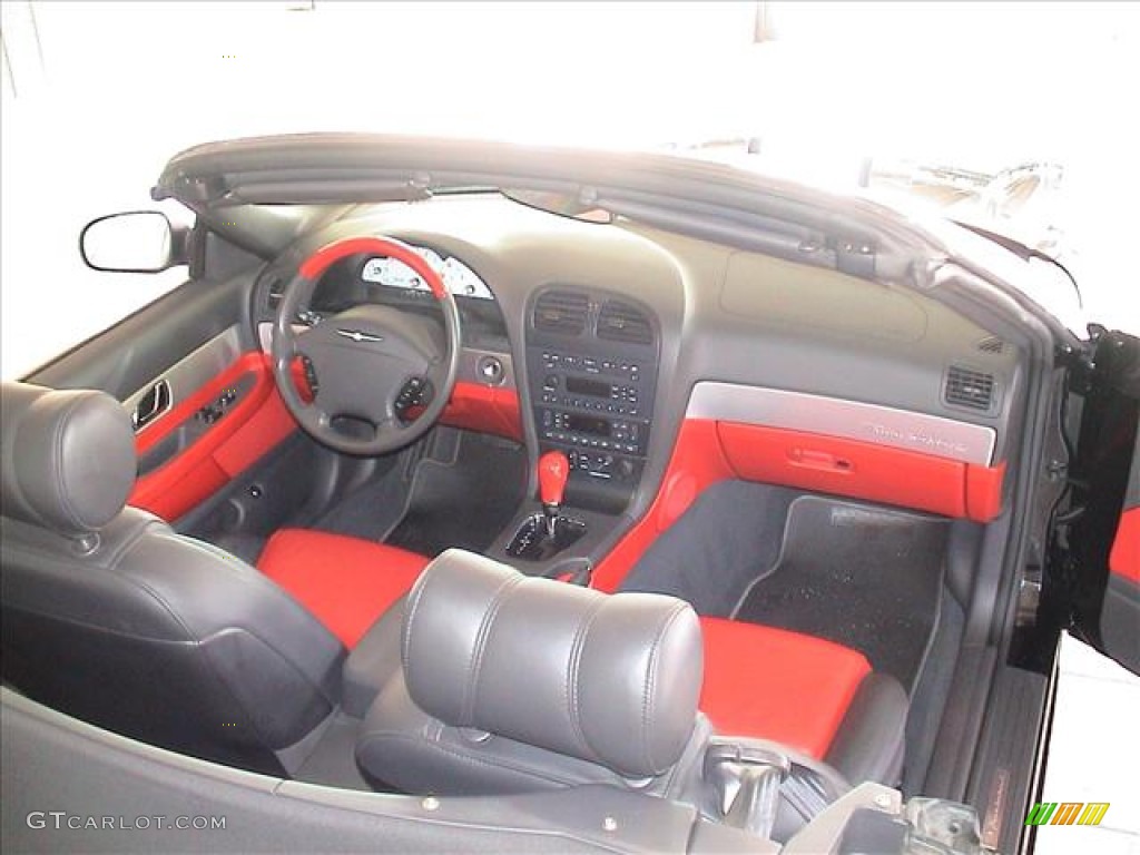 2002 Ford Thunderbird Premium Roadster Torch Red Dashboard Photo #56096936
