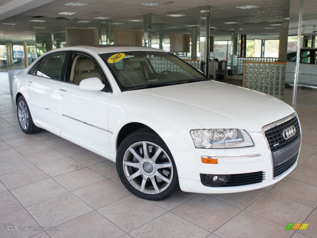 Ibis White 2007 Audi A8 L 4.2 quattro Exterior Photo #56097539