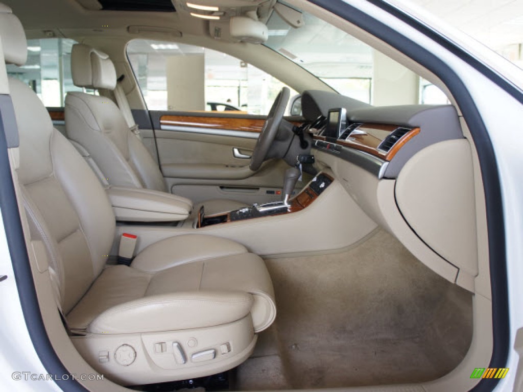 Sand Beige Interior 2007 Audi A8 L 4.2 quattro Photo #56097701