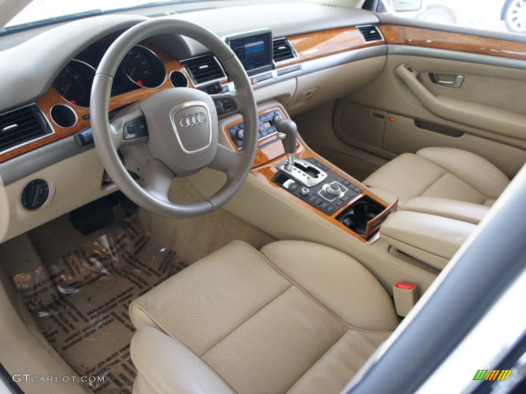 2007 Audi A8 L 4.2 quattro Sand Beige Dashboard Photo #56097743