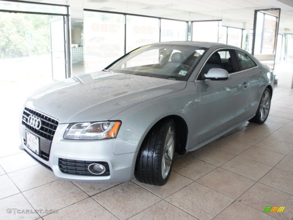 2010 A5 3.2 quattro Coupe - Monza Silver Metallic / Black photo #3