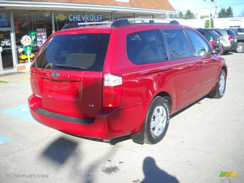 2007 Sedona LX - Claret Red / Beige photo #3