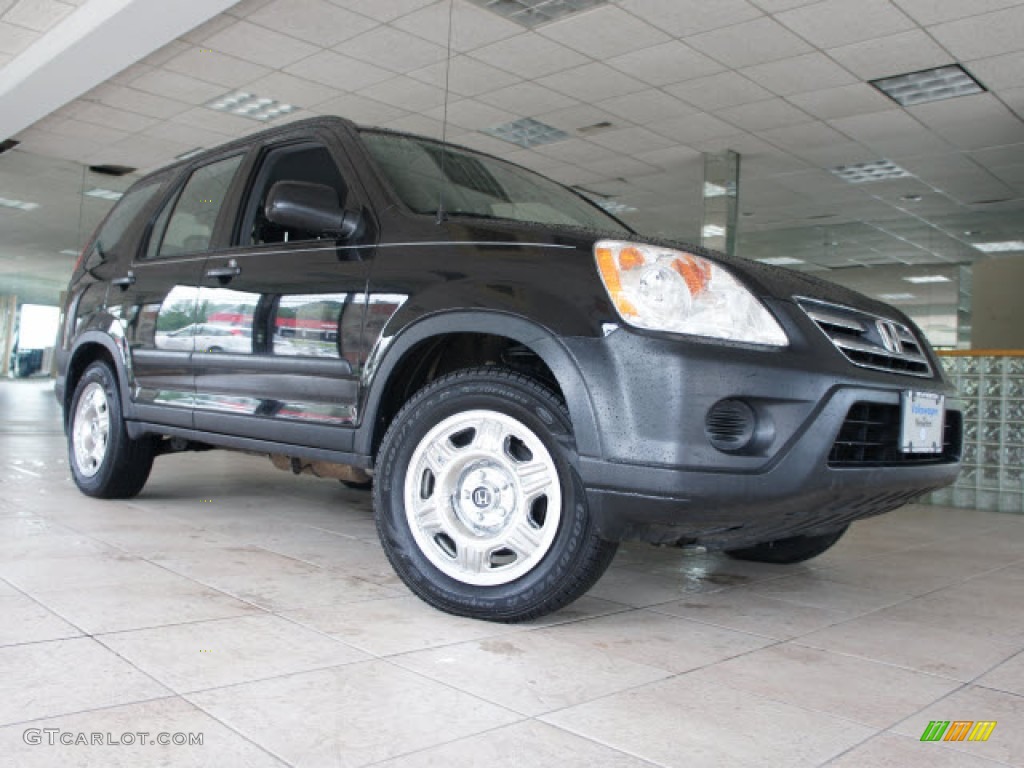 2006 CR-V LX 4WD - Nighthawk Black Pearl / Black photo #10