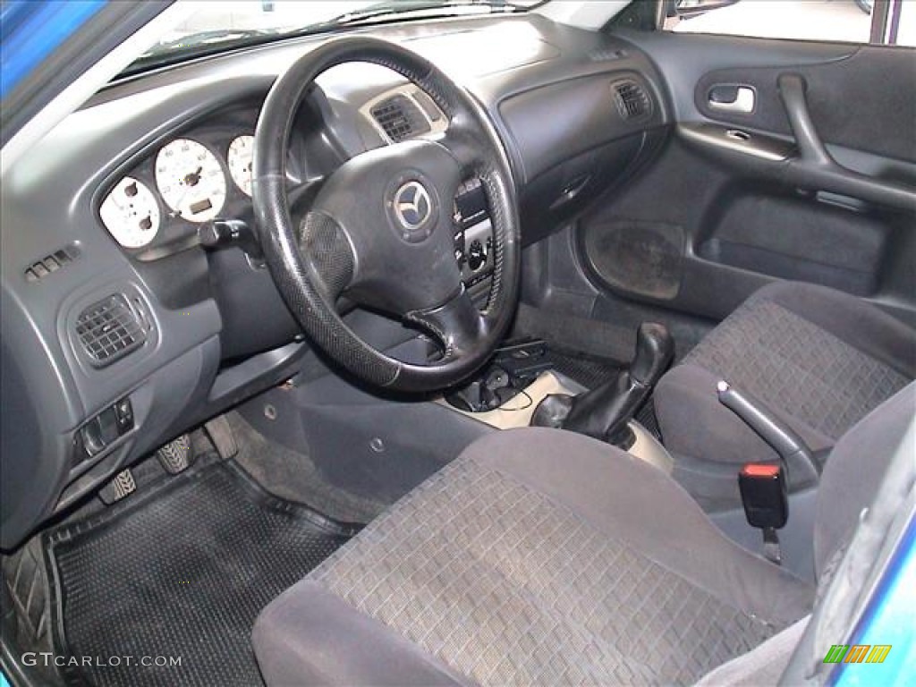 Off Black Interior 2003 Mazda Protege 5 Wagon Photo #56101904