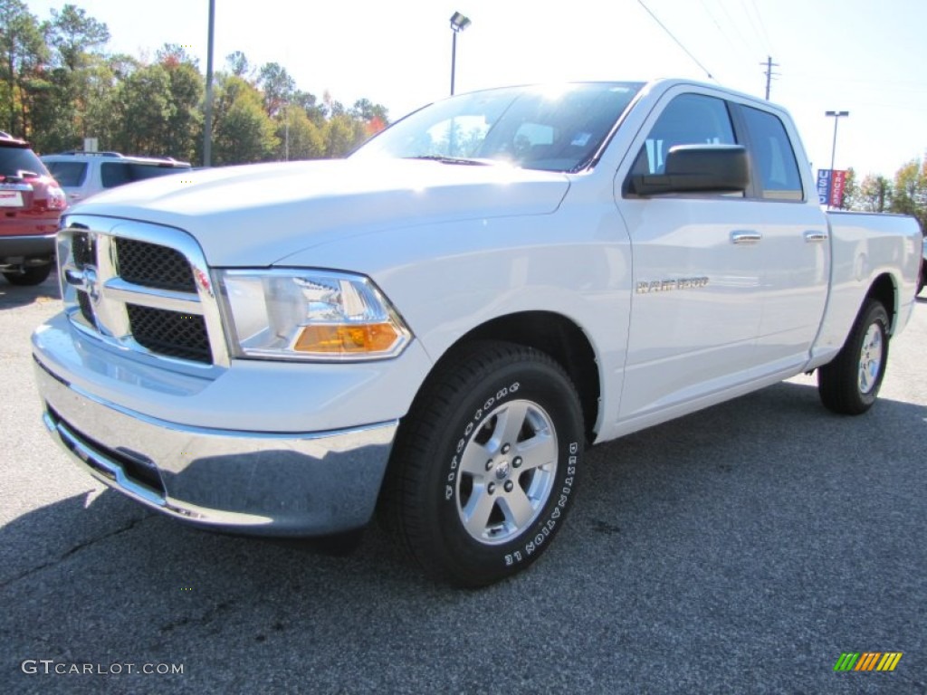 2011 Ram 1500 SLT Quad Cab - Bright White / Dark Slate Gray photo #3