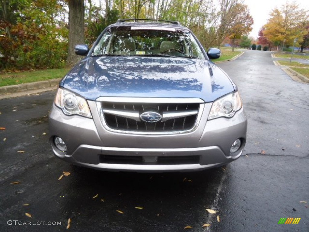 2008 Outback 3.0R L.L.Bean Edition Wagon - Newport Blue Pearl / Warm Ivory photo #2