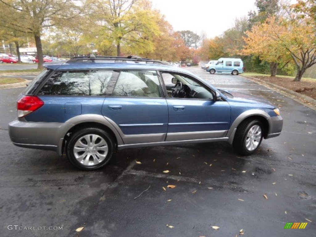 2008 Outback 3.0R L.L.Bean Edition Wagon - Newport Blue Pearl / Warm Ivory photo #8