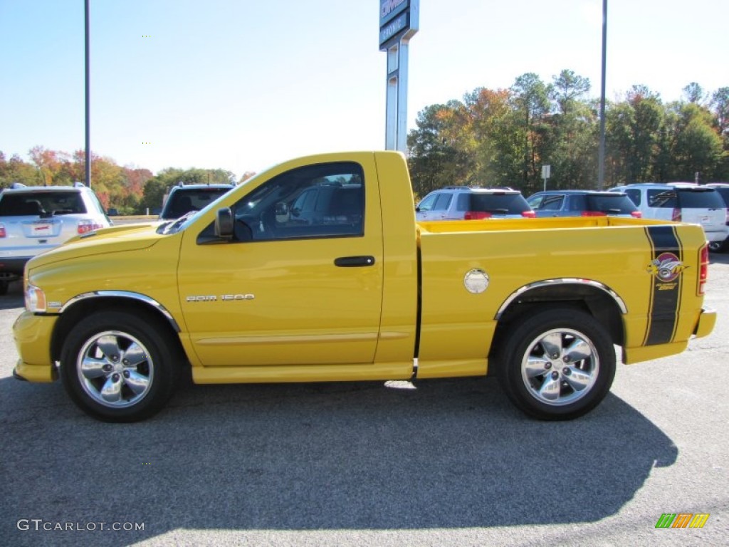 Solar Yellow 2004 Dodge Ram 1500 SLT Rumble Bee Regular Cab Exterior Photo #56103725