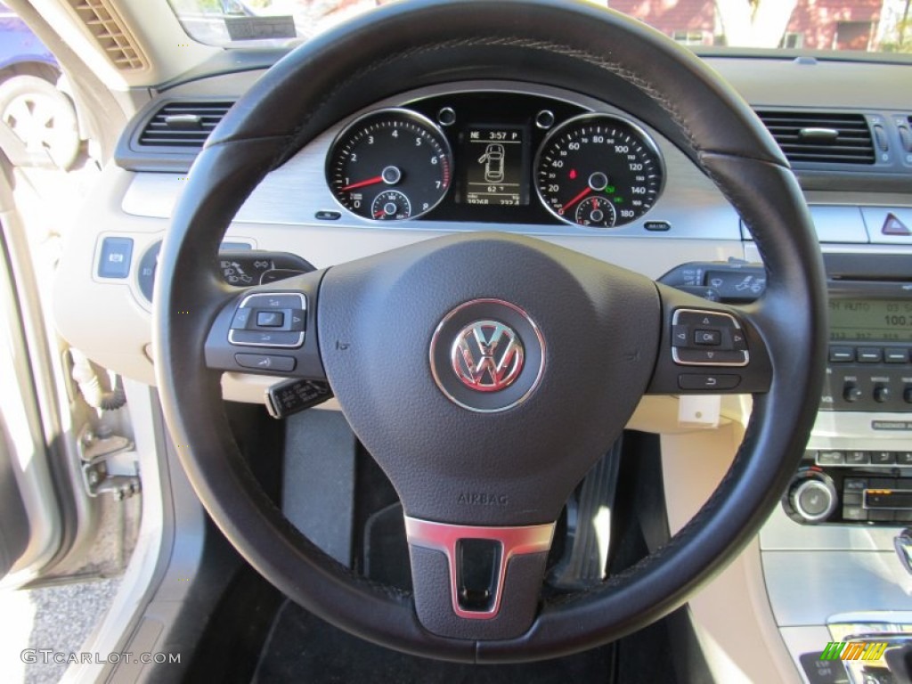 2009 Volkswagen CC VR6 4Motion Steering Wheel Photos