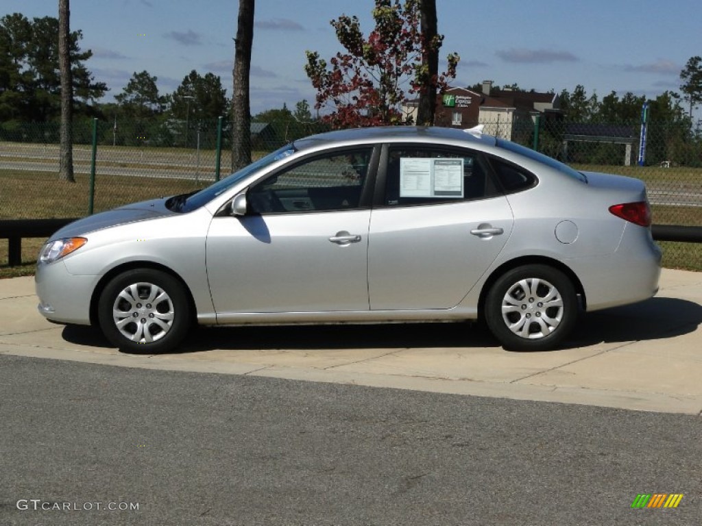 2010 Elantra GLS - Liquid Silver / Gray photo #8