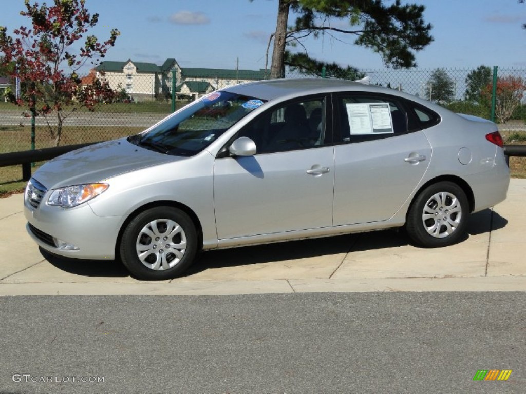 2010 Elantra GLS - Liquid Silver / Gray photo #9
