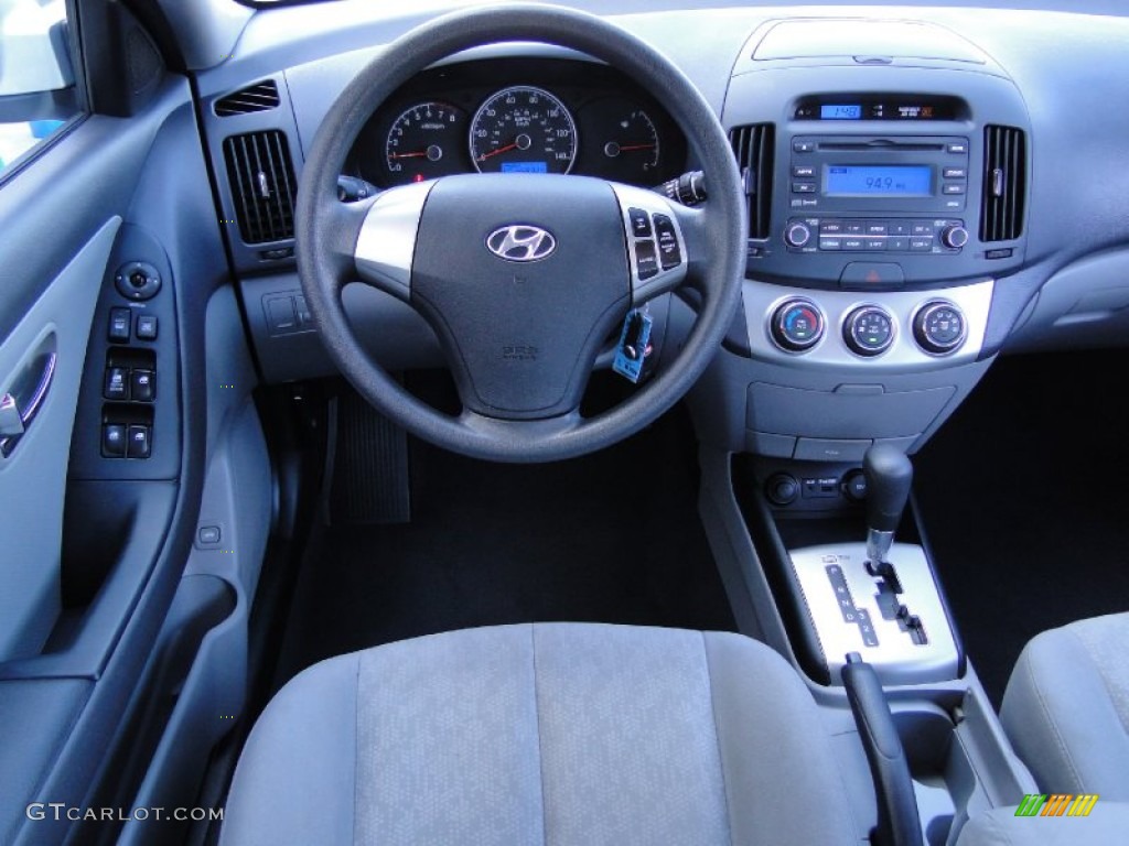 2010 Elantra GLS - Liquid Silver / Gray photo #19