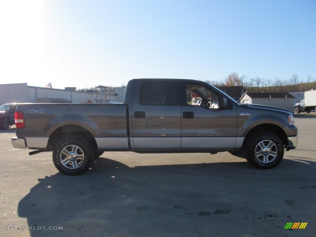 2006 F150 XLT SuperCrew 4x4 - Dark Shadow Grey Metallic / Medium/Dark Flint photo #4