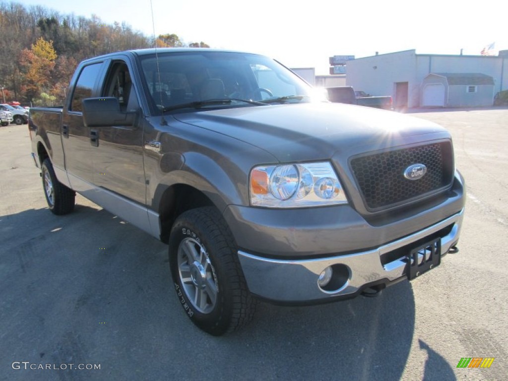 2006 F150 XLT SuperCrew 4x4 - Dark Shadow Grey Metallic / Medium/Dark Flint photo #5