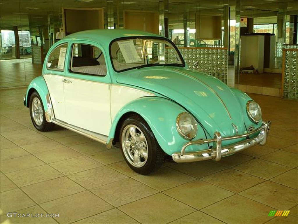 Mint White 1966 Volkswagen Beetle Custom Coupe Exterior Photo #56106455