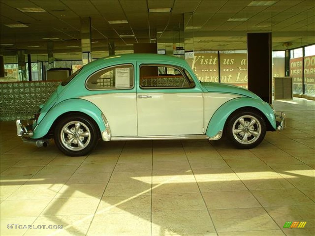 Mint White 1966 Volkswagen Beetle Custom Coupe Exterior Photo #56106489