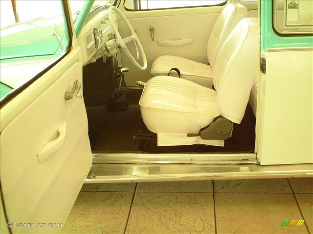 White Interior 1966 Volkswagen Beetle Custom Coupe Photo #56106550