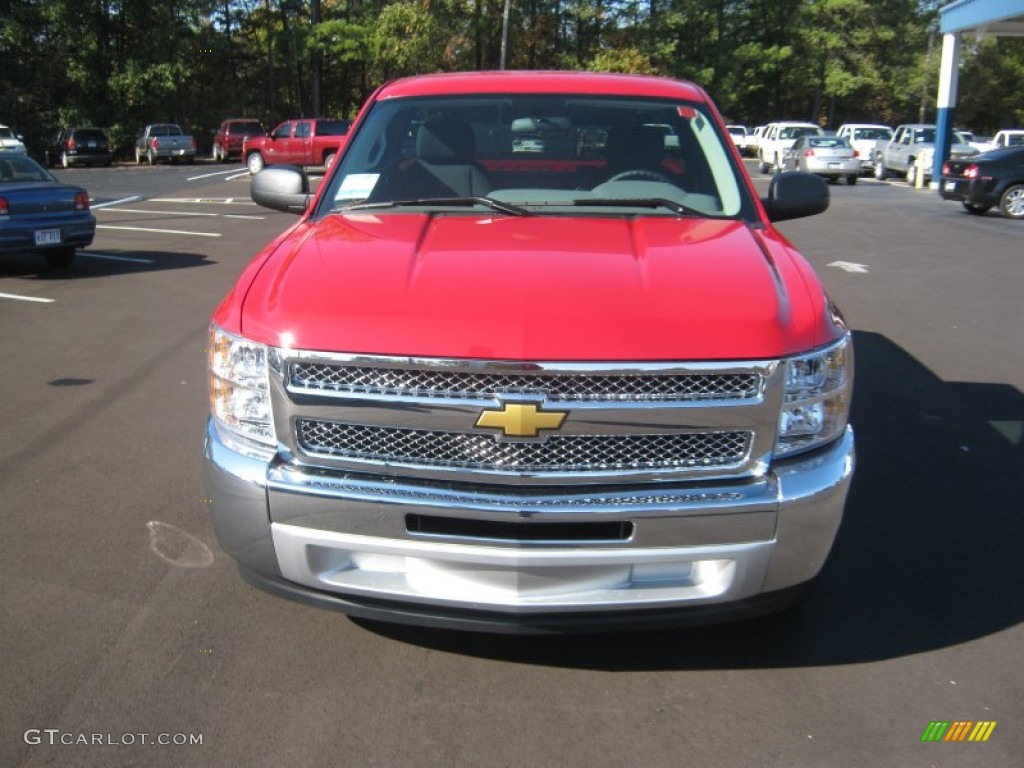 2012 Silverado 1500 LS Regular Cab - Victory Red / Dark Titanium photo #8